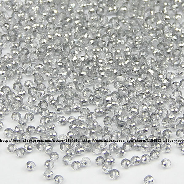 JHNBY Flat Round Shape Upscale Austrian crystals 2mm 200pcs loose beads color ball supply bracelet necklace Jewelry Making DIY