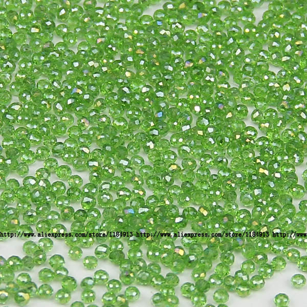 JHNBY Flat Round Shape Upscale Austrian crystals 2mm 200pcs loose beads color ball supply bracelet necklace Jewelry Making DIY