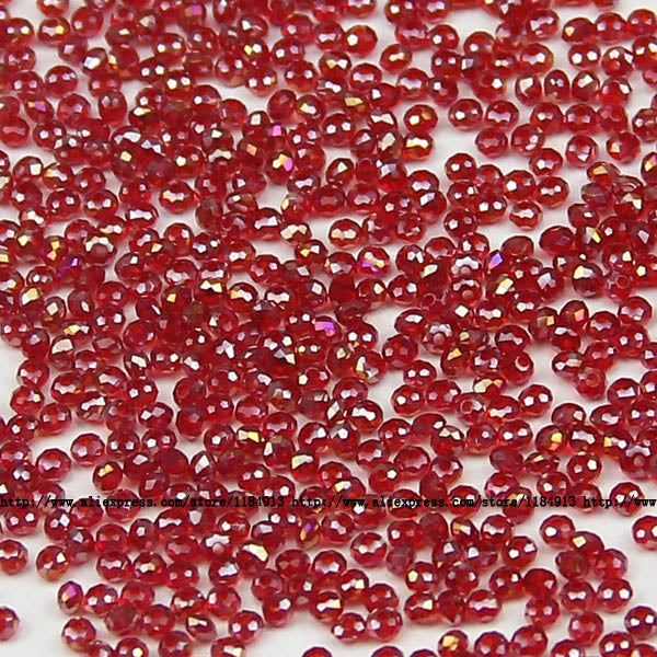 JHNBY Flat Round Shape Upscale Austrian crystals 2mm 200pcs loose beads color ball supply bracelet necklace Jewelry Making DIY