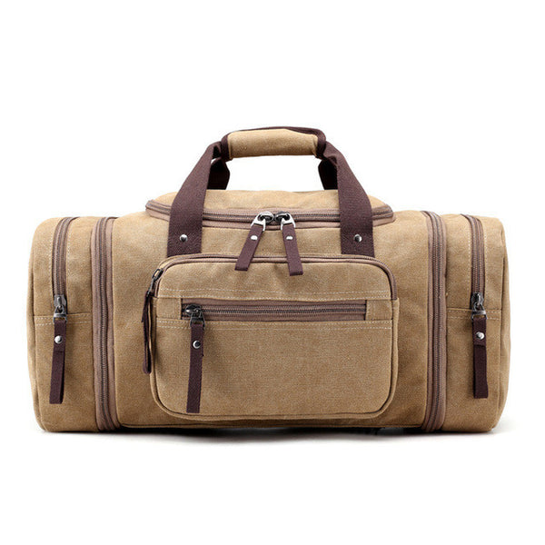Men's Travel Bag Large Capacity  Handbag Luggage Travel Duffle Bags High Quality Canvas Weekend Bags Multifunctional Travel Tote