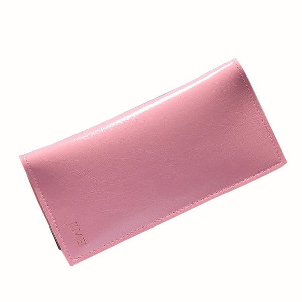 Handy Women Clutch Fashion PU Leather 2 Fold Wallets Female Long Wallet Fresh Coin Purses Lady Card&ID Holders Money Bags