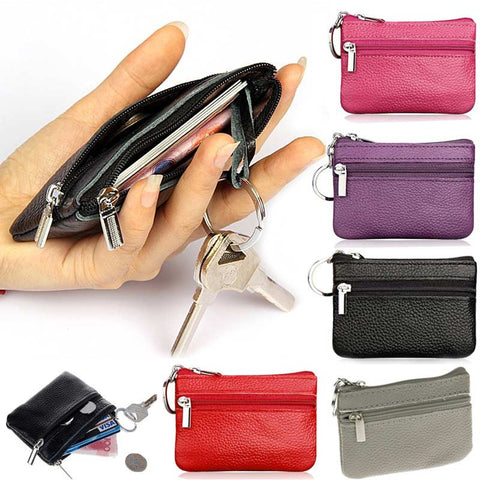 2017 PU Leather Coin Purses Women's Small Change Money Bags Pocket Wallets Key Holder Case Mini Pouch Zipper Popular