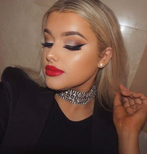 New Fashion Women 2017 Chocker Constraints Rhinestone Crystal Personality Neck Long  Chain Pendant Choker Necklaces Jewelry