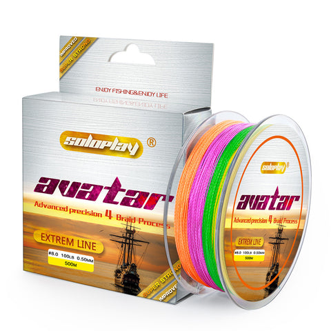 Promotion!!! SOLOPLAY 500m 10LB - 80LB Braided Fishing Line PE Strong Multifilament Fishing Line Carp Japan PE Line