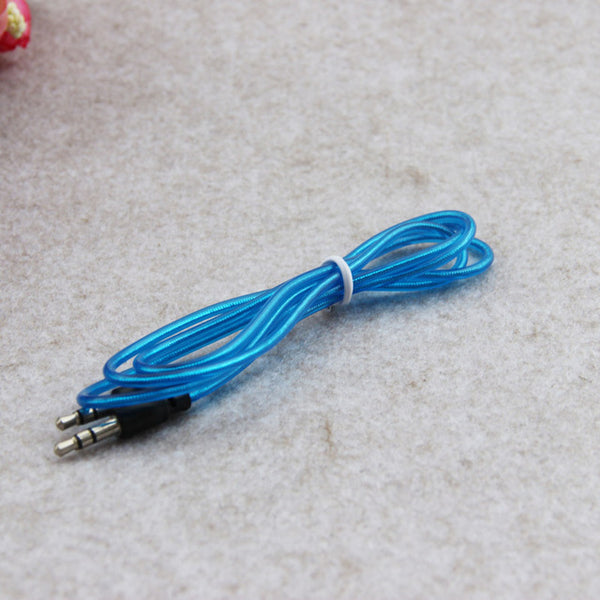 MOONBIFFY 3.5mm Male To Male Stereo Audio Jack Aux Auxiliary Cable For iPhone 6 5 5s For iPad MP3 Music Piayer in Car