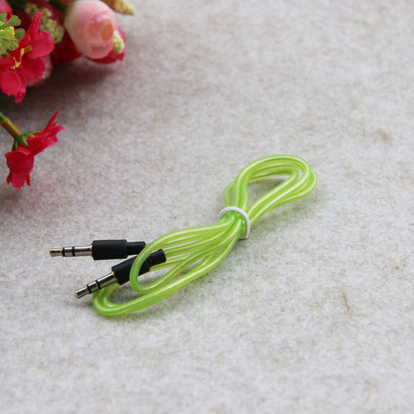 MOONBIFFY 3.5mm Male To Male Stereo Audio Jack Aux Auxiliary Cable For iPhone 6 5 5s For iPad MP3 Music Piayer in Car