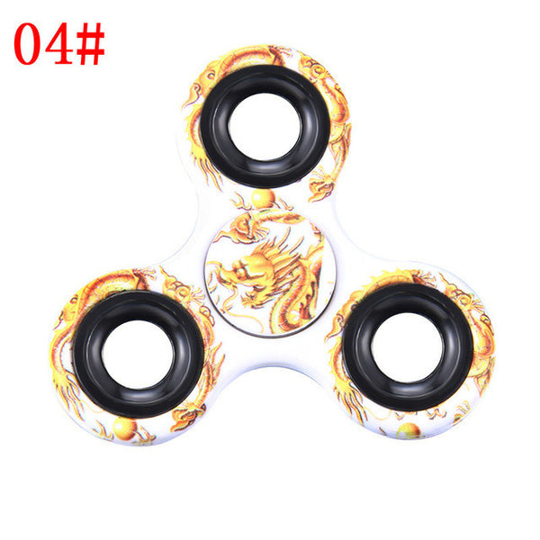 Plastic EDC Fidgets Hand Spinner For Autism and ADHD Children Adults Focus Keep Hands Busy High Quality Tri-Spinner Fidget Toy