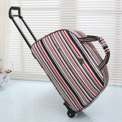 2017 New Quality Rolling Luggage Trolley Bag Women Travel Bags Metal Hand Trolley Female&male Bag Large Package Travel Suitcase