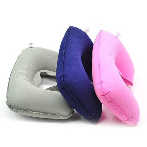 Inflatable U Shaped Travel Pillow Neck Car Head Rest Air Cushion for Travel Office Nap Head Rest Air Cushion Neck Pillow