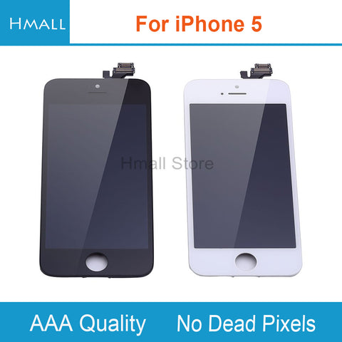 Grade AAA for iPhone 5 LCD Display for iPhone5 5G with Touch Screen Digitizer Assembly Replacement White/Black No Dead Pixels
