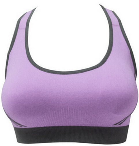 Hot Selling ! Multicolors ! Women Padded Top Athletic Vest Gym Fitness Sports Bra Stretch Cotton Seamless popular