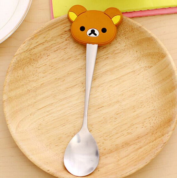 Kawaii 9Designs- Hello Kitty , Chi's Cat Etc. Spoon Kitchen toy set , Baby Kid's Dining Spoon , Stainless Salad Ice Cream Spoon