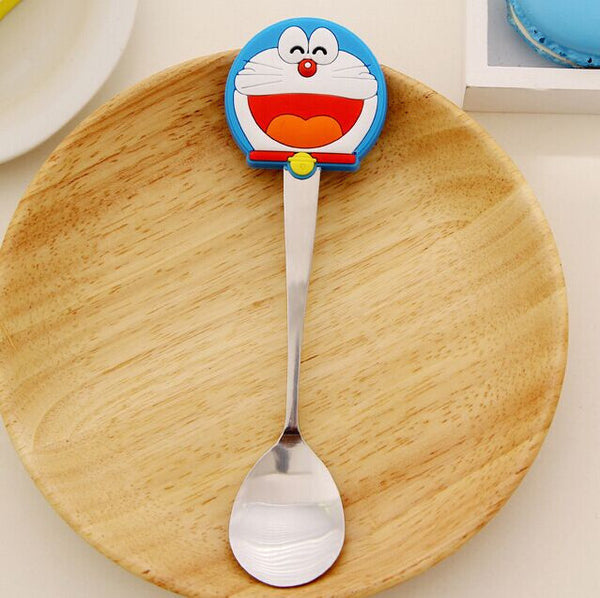 Kawaii 9Designs- Hello Kitty , Chi's Cat Etc. Spoon Kitchen toy set , Baby Kid's Dining Spoon , Stainless Salad Ice Cream Spoon