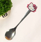 Kawaii 9Designs- Hello Kitty , Chi's Cat Etc. Spoon Kitchen toy set , Baby Kid's Dining Spoon , Stainless Salad Ice Cream Spoon