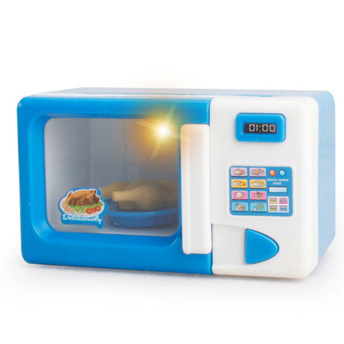 Toys For Children Pretend Play Mini Kitchen Set Cooking Toys Electronic Simulation Microwave Ovens Coffee Machine Kids Toys