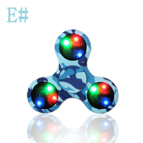 Multi Color LED Light Hand Spinner Fidget Plastic EDC Hand Spinner For Autism and ADHD Relief Focus Anxiety Stress Toys Gift
