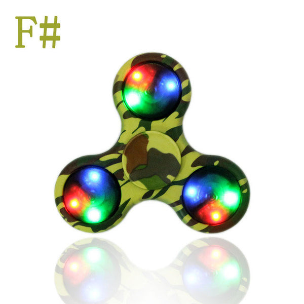 Multi Color LED Light Hand Spinner Fidget Plastic EDC Hand Spinner For Autism and ADHD Relief Focus Anxiety Stress Toys Gift