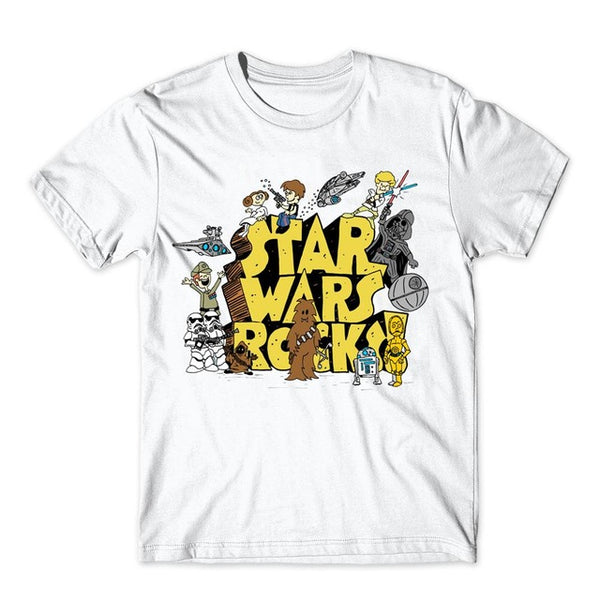 21kind 2017 Creative droids Printed Star War T-Shirt robot shirt Boy Novelty Men's sleeve T shirt Tops Fashion Tees Darth Vader