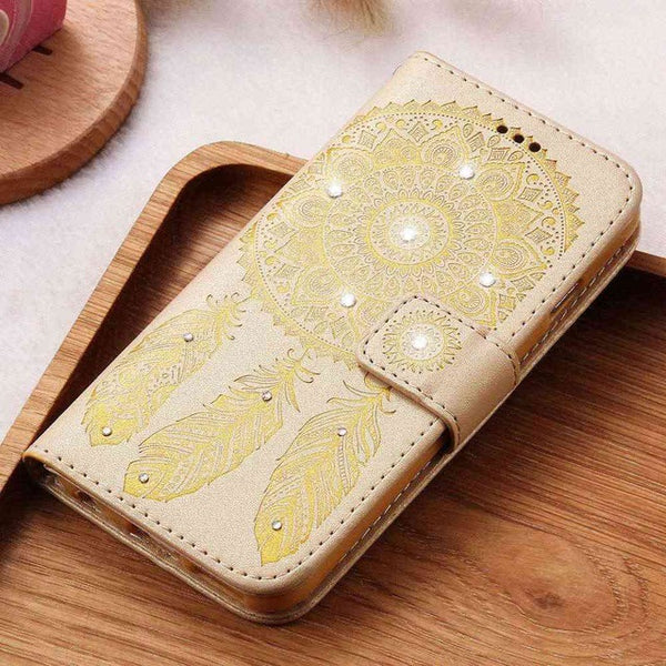 KISSCASE Flower Leather Case For iPhone 7 Plus For iPhone 6 6S Plus 5 5S SE Wallet Bag Case For iPhone 7 6 Card Slot Phone Cover