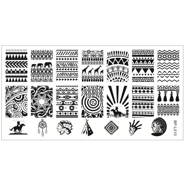 Born Pretty Nail Stamping Plates Lace Flower Animal Pattern Nail Art Stamp Stamping Template Image Plate Stencil Nails Tool