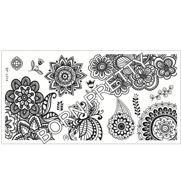 Born Pretty Nail Stamping Plates Lace Flower Animal Pattern Nail Art Stamp Stamping Template Image Plate Stencil Nails Tool