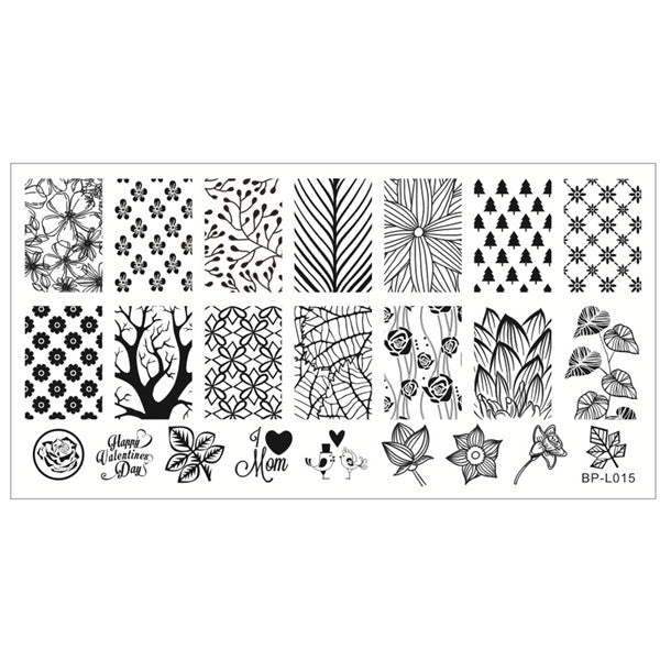 Born Pretty Nail Stamping Plates Lace Flower Animal Pattern Nail Art Stamp Stamping Template Image Plate Stencil Nails Tool