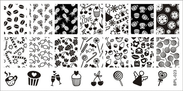 Born Pretty Nail Stamping Plates Lace Flower Animal Pattern Nail Art Stamp Stamping Template Image Plate Stencil Nails Tool