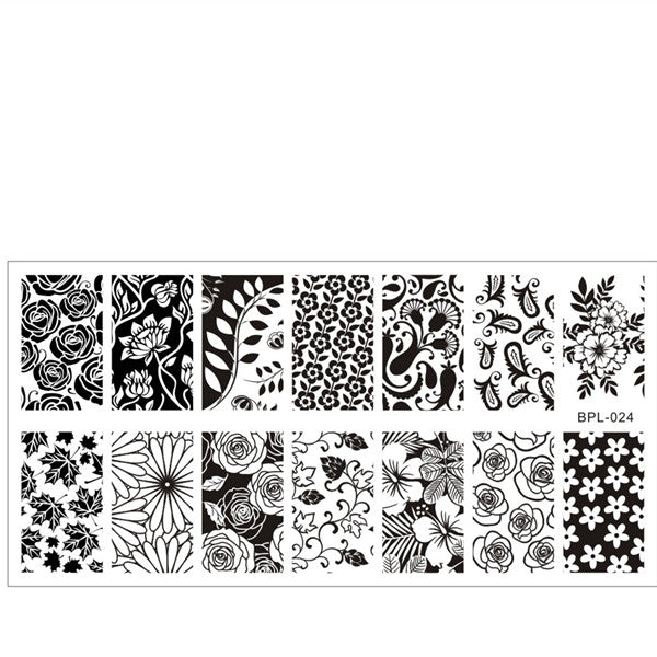 Born Pretty Nail Stamping Plates Lace Flower Animal Pattern Nail Art Stamp Stamping Template Image Plate Stencil Nails Tool