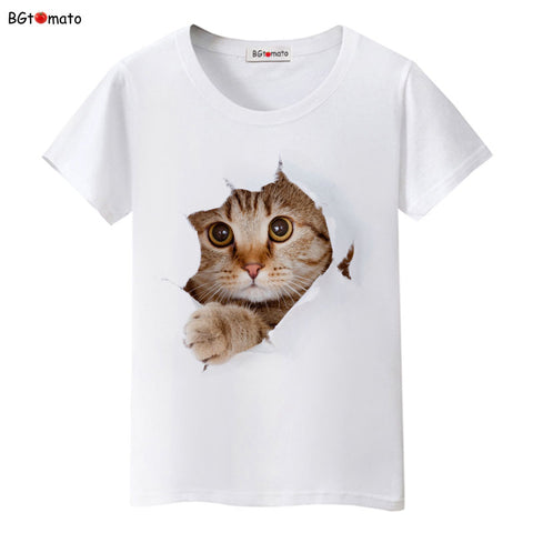 BGtomato Super cute 3D cats T-shirt women lovely cool summer clothes Good quality comfortable tops casual tees brand shirts
