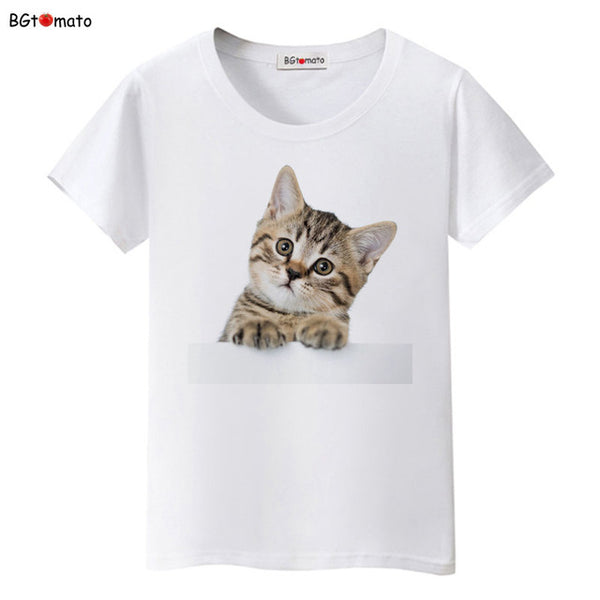 BGtomato Super cute 3D cats T-shirt women lovely cool summer clothes Good quality comfortable tops casual tees brand shirts