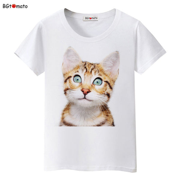 BGtomato Super cute 3D cats T-shirt women lovely cool summer clothes Good quality comfortable tops casual tees brand shirts