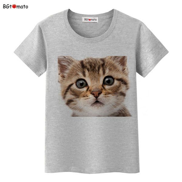 BGtomato Super cute 3D cats T-shirt women lovely cool summer clothes Good quality comfortable tops casual tees brand shirts