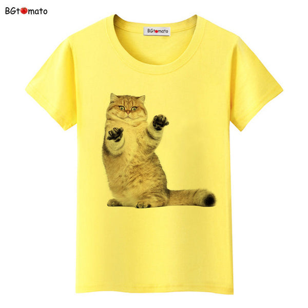 BGtomato Super cute 3D cats T-shirt women lovely cool summer clothes Good quality comfortable tops casual tees brand shirts