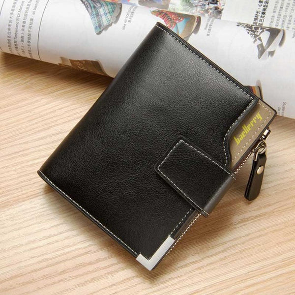 Fashion pu leather Men Short Wallet coin purse men card wallet men luxury brand wallet 3 Fold Male Purse Cards Holder Coin Purse