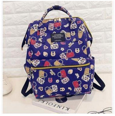 DIDA BEAR Fashion Women Backpacks Female Denim School Bag For Teenagers Girls Travel Rucksack Kanken Space Backpack Sac A Dos