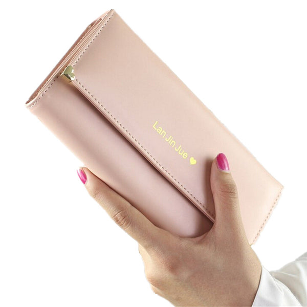 QICAI.YANZI 2017 Best Deal Fashion Handbags Lady Women Wallets Bag Popular Purse Long PU Handbags Card Holder Birthday Bags