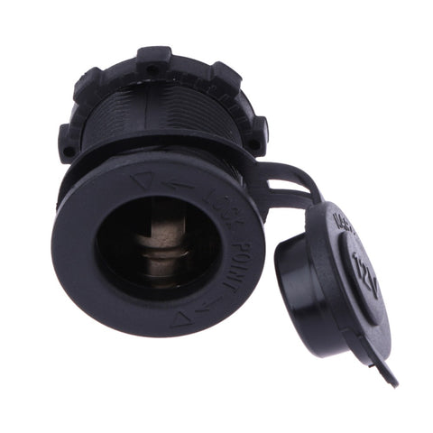 12V 120W Motorcycle Car Boat Tractor Accessory Waterproof Cigarette Lighter Power Socket Plug Outlet Car-styling Black Color