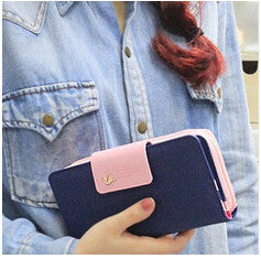 Fashion Clutch Mini Euro Pencil Phone Zipper PU Leather Change For Lady Girl Women Coin Purse Case Wallet Female Bag Pouch Brand