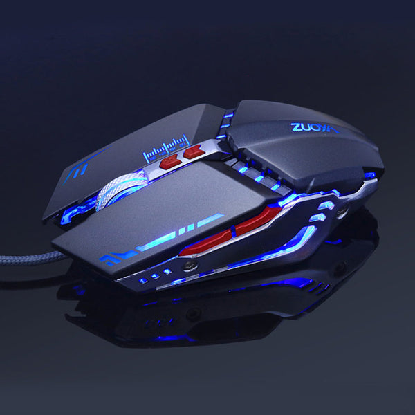 Gaming Mouse Ajustable 3200 DPI 6 Buttons Optical High-grade USB Wired Game Mouse Gamer 4 Color Breathing  Light