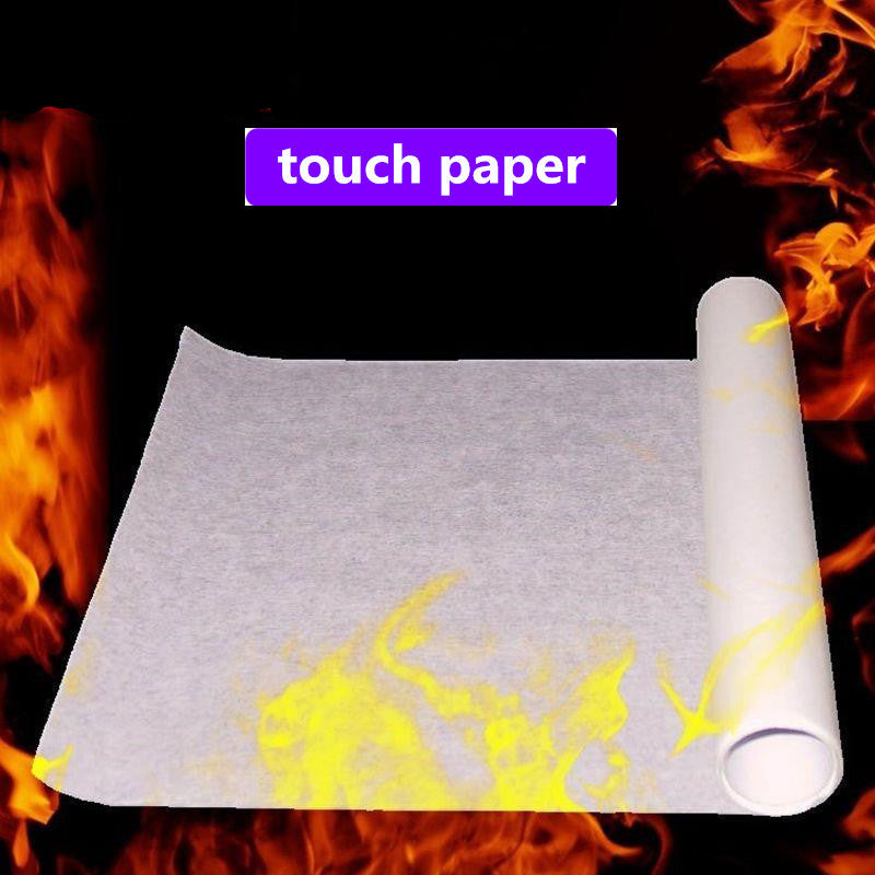 AJP 5 Pcs 50x20cm Touch Paper for Magic Tricks/Not The Least Trace Was Found/Smoke Free Paper Stage Magic Props / Magic Show
