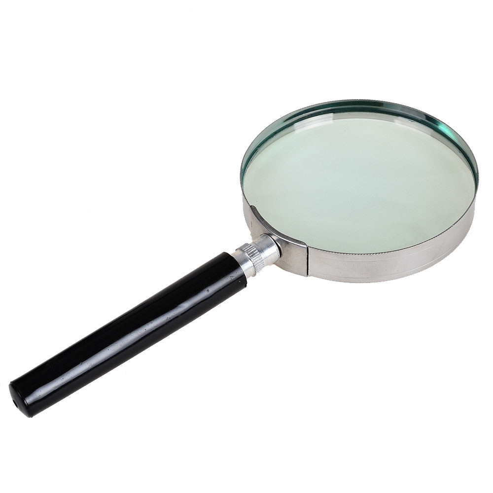 BOHS Hand Held Half Metallic Glass 75mm Glass Magnifying Glass To Read Students