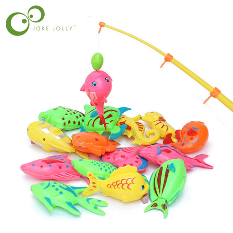 6pcs/lot Learning & education magnetic fishing toy comes outdoor fun & sports fish toy gift for baby/kid GYH