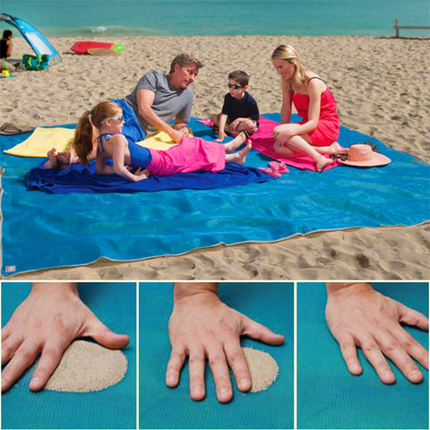 SAND-FREE MAT blue/green/red 200*150cm/200*200cm sand free beach mats new sandless mat