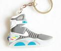 Mini Silicone Back To The Future II Glow In The Dark Air Mag Keychain Key Chain Shoes Sneaker Car Key Holder Bag Charm Key Rings