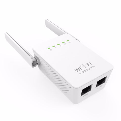 New WIFI Repeater Router 300M Dual Antennas Signal Booster Wireless-N wi fi Repeater 802.11N/B/G Network Roteador Wifi EU plug