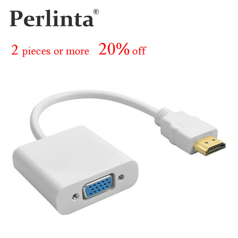 HDMI TO VGA Adapter,Gold Plated High-Speed 1080P Active HDMI to VGA Converter Adapter Male to Female For PC Laptop DVD HDTV