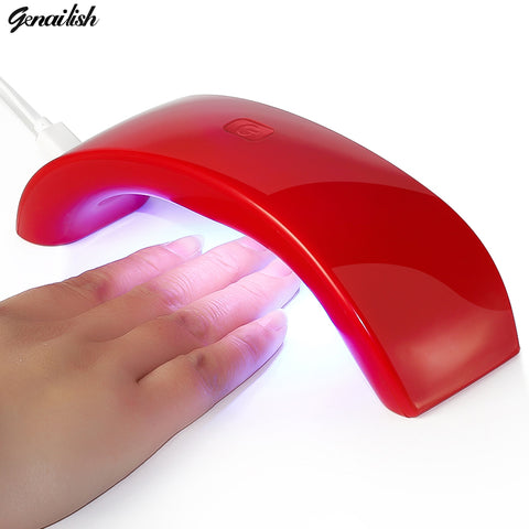 genailish SUNmini 12W/9W UV Lamp Nail Dryer LED Lamp for Nails Gel Dryer Nail Lamp Phone Shape Curing UV Gel Polish Nail Art