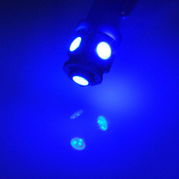CQD-Light 10pcs Colorful T10 5 SMD 5050 LED 194 168 W5W Car Side Wedge Tail Light Lamp Bulb Promotion