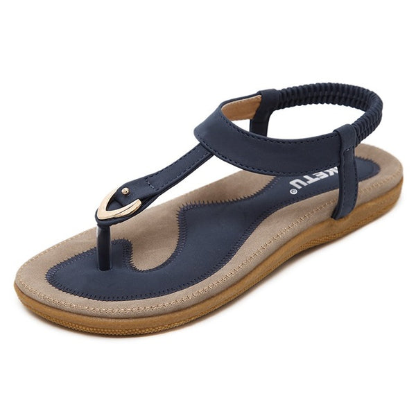 SIKETU 2017 Summer Shoes Leather Woman sandals Bohemia comfortable non-slip soft bottom flat women flip flops sandals plus size