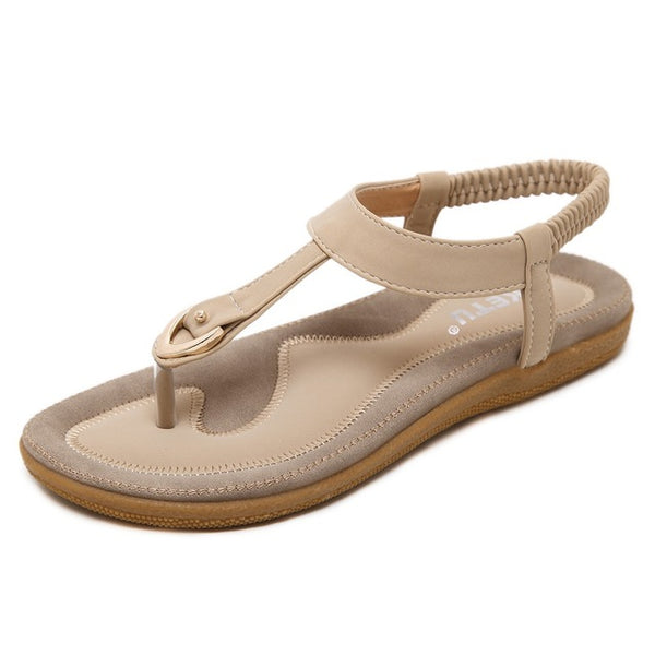 SIKETU 2017 Summer Shoes Leather Woman sandals Bohemia comfortable non-slip soft bottom flat women flip flops sandals plus size